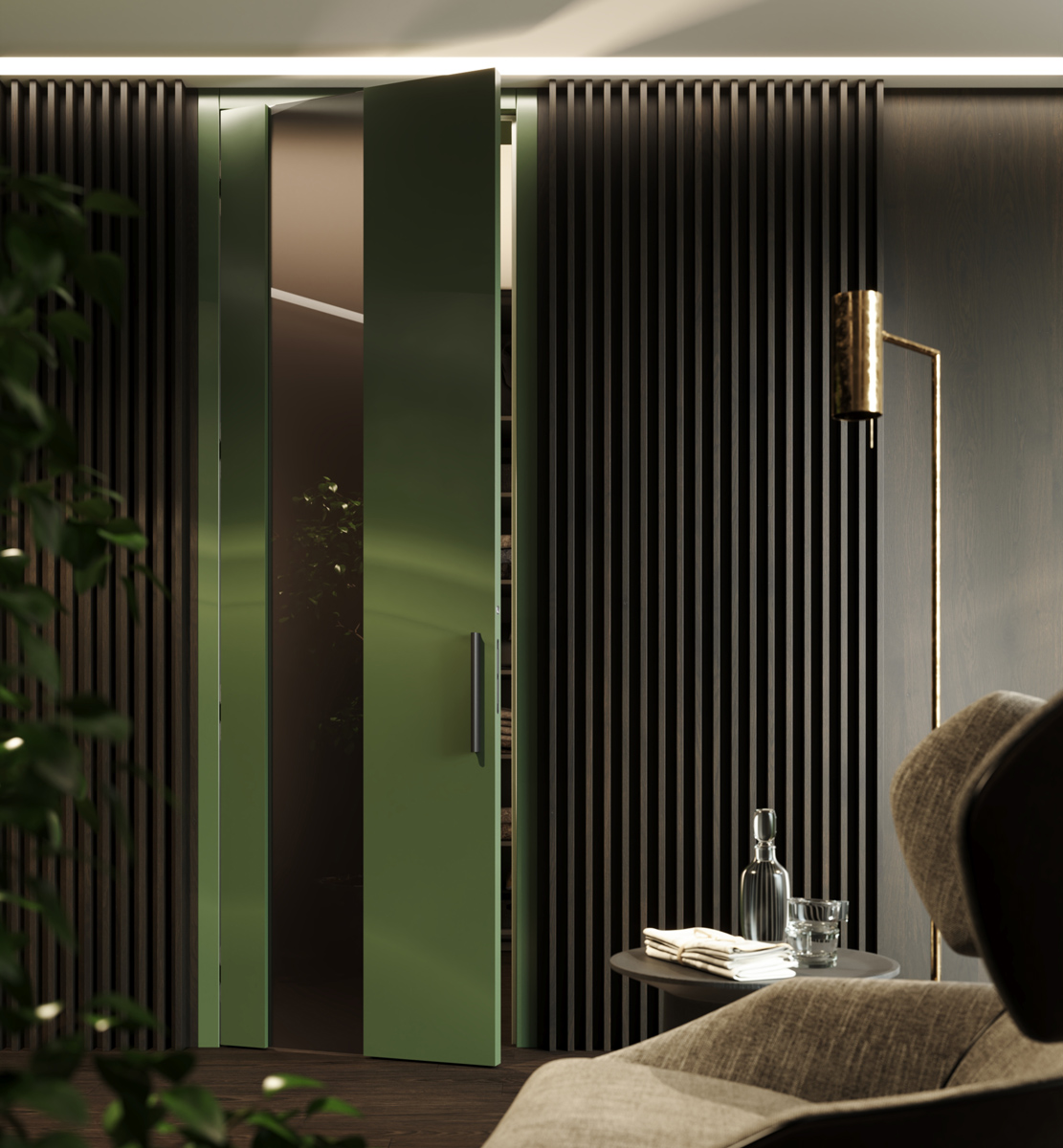 Simple and elegant glass doors from the HANÁK collection.