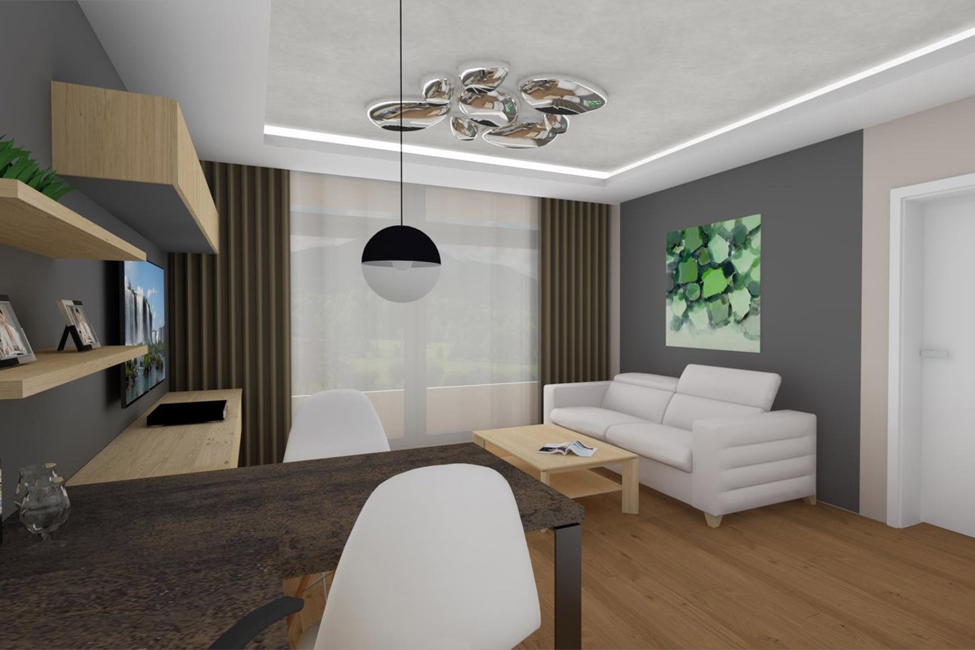 Hanák Furniture HF Design of an apartment in a golf resort